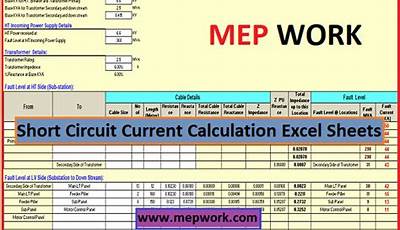 Short Circuit Calculation Excel