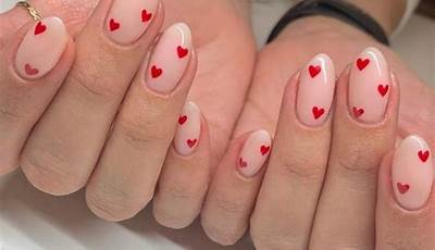 Short Oval Nails Ideas Valentines