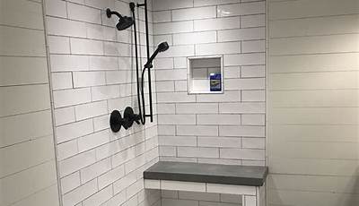 Shower Bench Ideas Built Ins Subway Tile