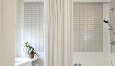 Shower Curtains Hanging From Ceiling