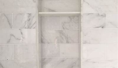 Shower Niche With Marble Ledge
