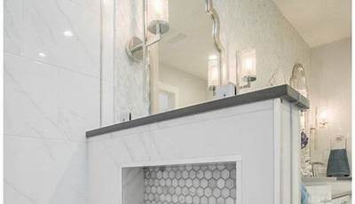 Shower With Cut Out Shelf