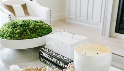 Simple Coffee Table Decor With Books