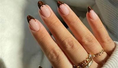 Simple Fall French Tips