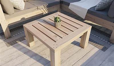 Simple Outdoor Coffee Table Diy