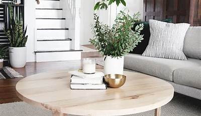 Simple Round Coffee Table Diy