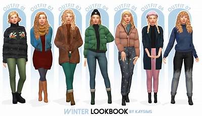 Sims 4 Winter Outfits No Cc