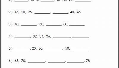 Skip Counting By 2'S 5'S 10'S Worksheets