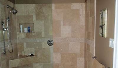 Small Bathroom Ideas Remodel Walk In Shower No Glass Doors