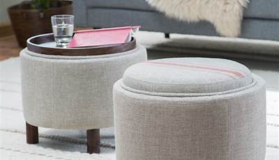 Small Round Ottoman Coffee Table