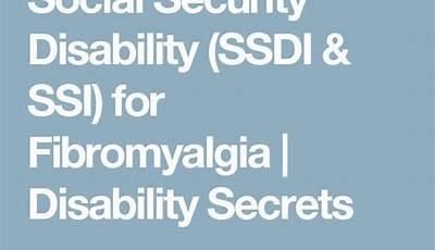 Social Security Disability Fibromyalgia Worksheets