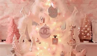 Soft Pink Christmas Wallpaper