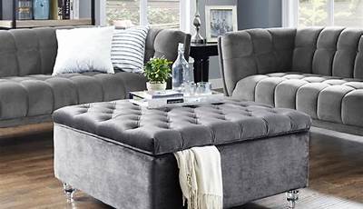 Square Tufted Ottoman Coffee Table