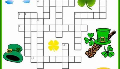 St Patrick's Day Crossword Puzzle Printable