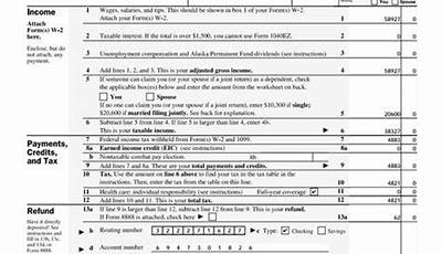 State Tax Refund Worksheet Item Q Line 2