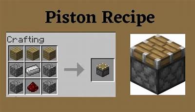 Sticky Piston Recipe Minecraft