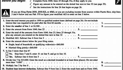 Student Loan Interest Deduction Worksheet 2022