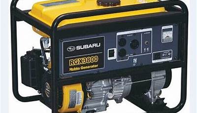 Subaru Rgv13100T Generator Owner's Manual