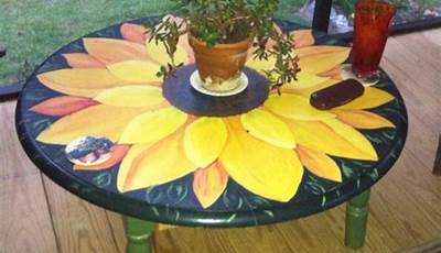 Sunflower Coffee Table Diy