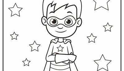 Superhero Colouring Pages Printable