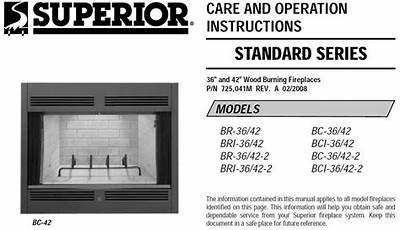 Superior Gas Fireplace Manual
