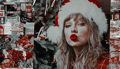 Taylor Swift Christmas Phone Wallpaper