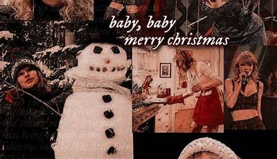 Taylor Swift Christmas Wallpaper Collage