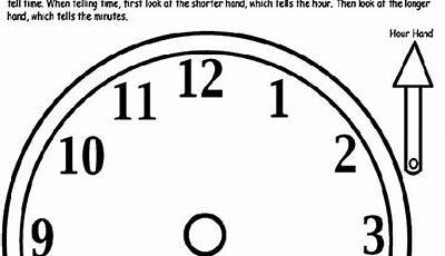 Telling Time Coloring Worksheets