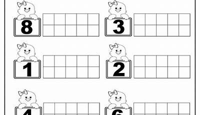 Ten Frames Kindergarten Worksheets