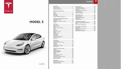 Tesla 3 Owners Manual