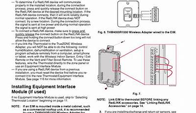 Th8321Wf1001 Installer Setup Manual