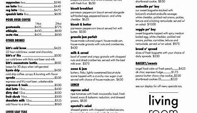 The Living Room Wesley Chapel Menu With Prices