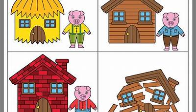 Three Little Pigs Story Printable