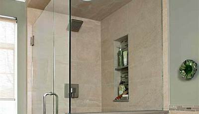 Tile Shower Ideas Walk In With Knee Wall