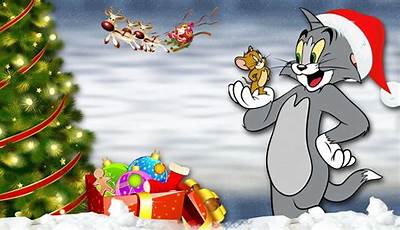 Tom And Jerry Christmas Wallpaper Aesthetic