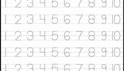 Tracing Letters And Numbers For Preschoolers