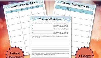 Trauma Recovery Trauma Worksheets