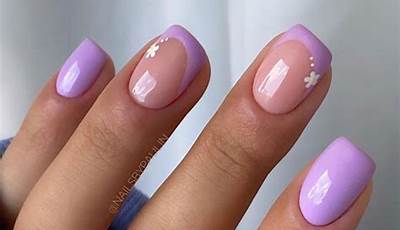 Trendy Short Nails Summer French Tips