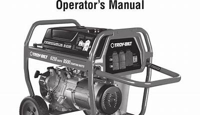 Troy Bilt Generator 6250 Manual