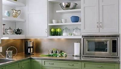 Two Tone Kitchen Cabinets Green