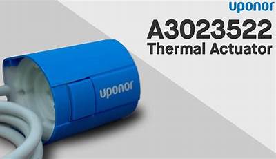 Uponor Thermal Actuator Manual
