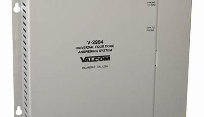 Valcom Ip 6000 Manual