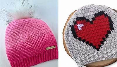 Valentine Beanie Crochet Pattern