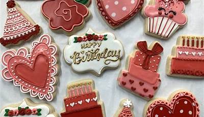 Valentine Birthday Theme Cookies