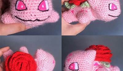 Valentine Bulbasaur Crochet