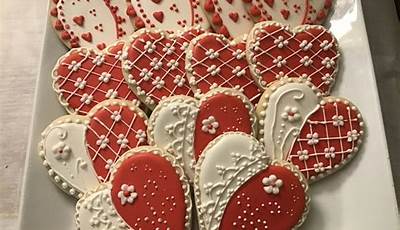 Valentine Cookies Decorated 2024