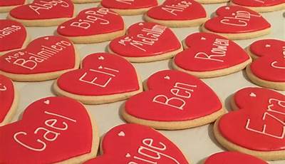 Valentine Cookies Personalized