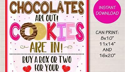 Valentine Cookies Poster