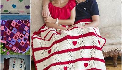 Valentine Crochet Throw