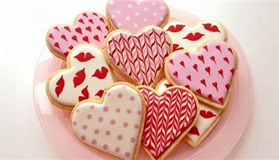 Valentine Cutout Cookies Decorating Ideas